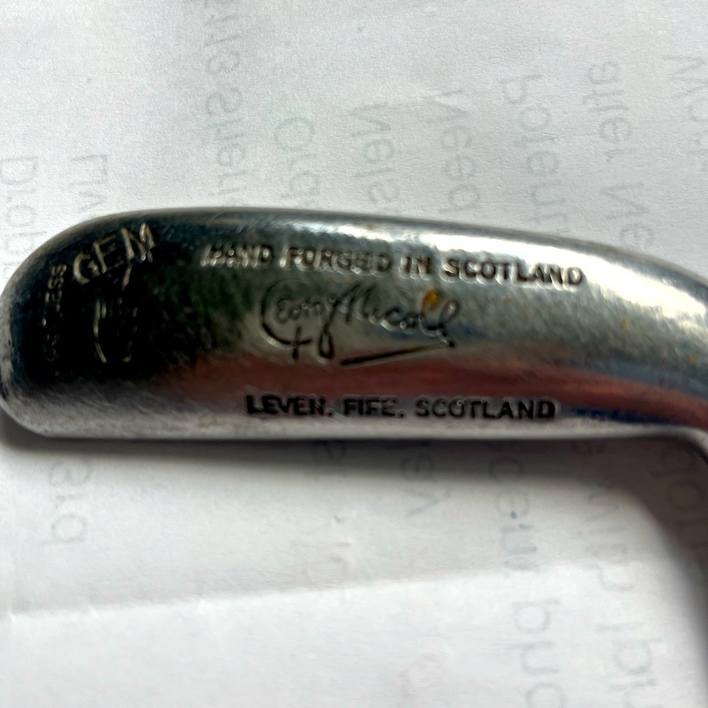 George Nicoll Hand Forged Antique Golf Putter made in Scotland